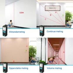 Techweise Laser Afstandsmeter - Laser Meter - 50 Meter Bereik - Met Alle Meetopties -Makita Winkel 1200x1200 1187