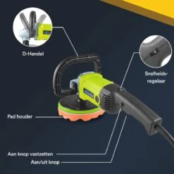 Qumax Polijstmachine – Poetsmachine Incl. 4 Polijstschijven – Krachtige Motor – 180mm – 220/240V -Makita Winkel 1200x1200 119