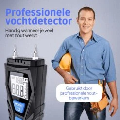 Mestek Vochtmeter WM700 - Hygrometer - Muren - Binnen - Vochtmeters - Inclusief Opbergtas -Makita Winkel 1200x1200 1252