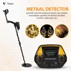 Vosoi - Hoogwaardige Metaal Detector - Inclusief Koptelefoon En Schep + Opberghoes - Nauwkeurige Pinpointer Optie - Verstelbare Hoogte - Waterdichte Zoekspoel - Geschikt Voor Kinderen En Volwassenen -Makita Winkel 1200x1200 1266