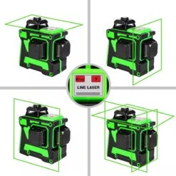 Hilda Zelfnivellerende Kruislijnlaser Met 12 Lijnen - Inclusief Muurbeugel En 360 Graden Statief - Groene Lasers - Waterproof - Laserwaterpas - Met Opbergkoffer -Makita Winkel 1200x1200 1273