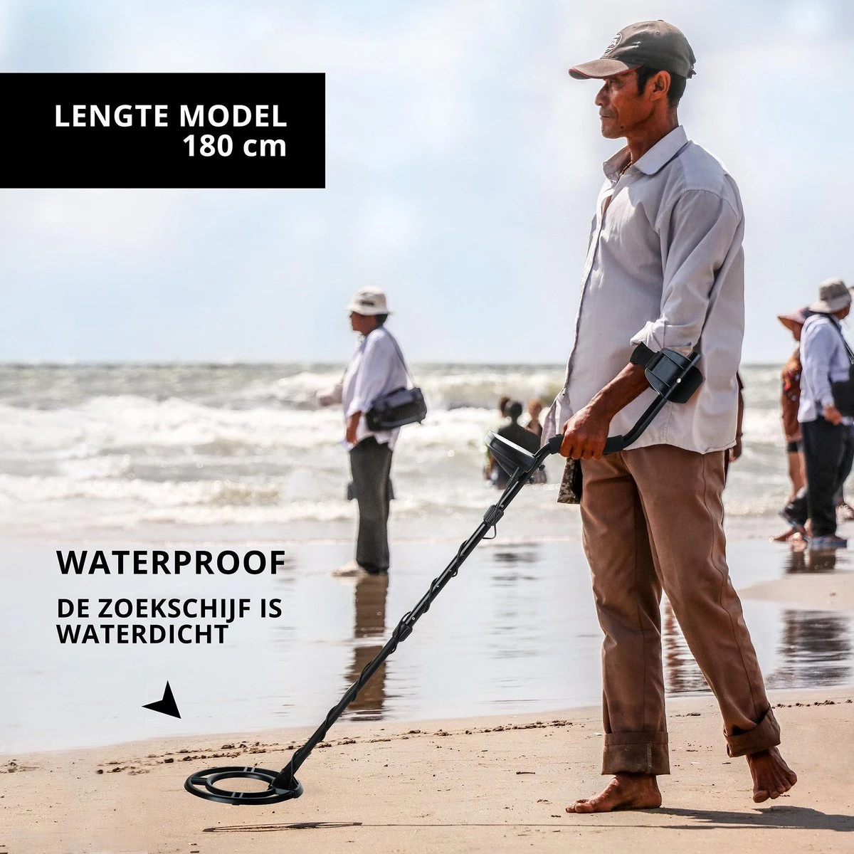 MacGyver Metaaldetector Professional - Nauwkeurige Metaalzoeker Met Unieke Pinpointer – LCD Display – 25cm Waterdichte Zoekspoel 7 MacGyver Metaaldetector Professional - Nauwkeurige Metaalzoeker Met Unieke Pinpointer – LCD Display – 25cm Waterdichte Zoekspoel - Afbeelding 5