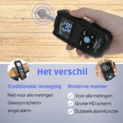Mestek Pinless Vochtmeter WM700B - Hygrometer - Muren - Binnen - Vochtmeters - Inclusief Opbergzakje -Makita Winkel 1200x1200 1315