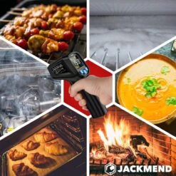 JACKMEND Infrarood Thermometer - Digitale Warmtemeter - Bereik Van -50 Tot 400 °C - Warmte Thermo Meter - Laser Pyrometer -Makita Winkel 1200x1200 1346