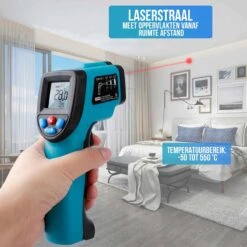 Strex Digitale Infrarood Thermometer - Bereik -50 T/m +550 °C - IR Thermometer - Warmtemeter -Makita Winkel 1200x1200 1350