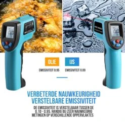 Strex Digitale Infrarood Thermometer - Bereik -50 T/m +550 °C - IR Thermometer - Warmtemeter -Makita Winkel 1200x1200 1351