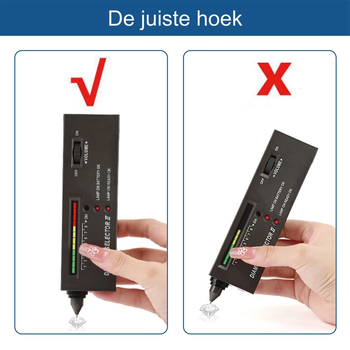 Colorful Sun® Professionele Diamant Tester - Diamond Tester - Diamond Selector Pen - Gratis 9v Batterij - Draagbare - Voor Diamant, Saffier, Robijn, Kristal, Agaat, Jade, Edelstenen - Hoge Nauwkeurigheid - Met LED - Met Opbergdoosje - Zwart 6 Colorful Sun® Professionele Diamant Tester - Diamond Tester - Diamond Selector Pen - Gratis 9v Batterij - Draagbare - Voor Diamant, Saffier, Robijn, Kristal, Agaat, Jade, Edelstenen - Hoge Nauwkeurigheid - Met LED - Met Opbergdoosje - Zwart - Afbeelding 4