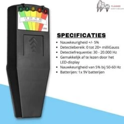 Merkloos K2 Meter Ghost En Spirit Box - EMF Meter - EMF Detector - K2 EMF - Zwart -Makita Winkel 1200x1200 1395