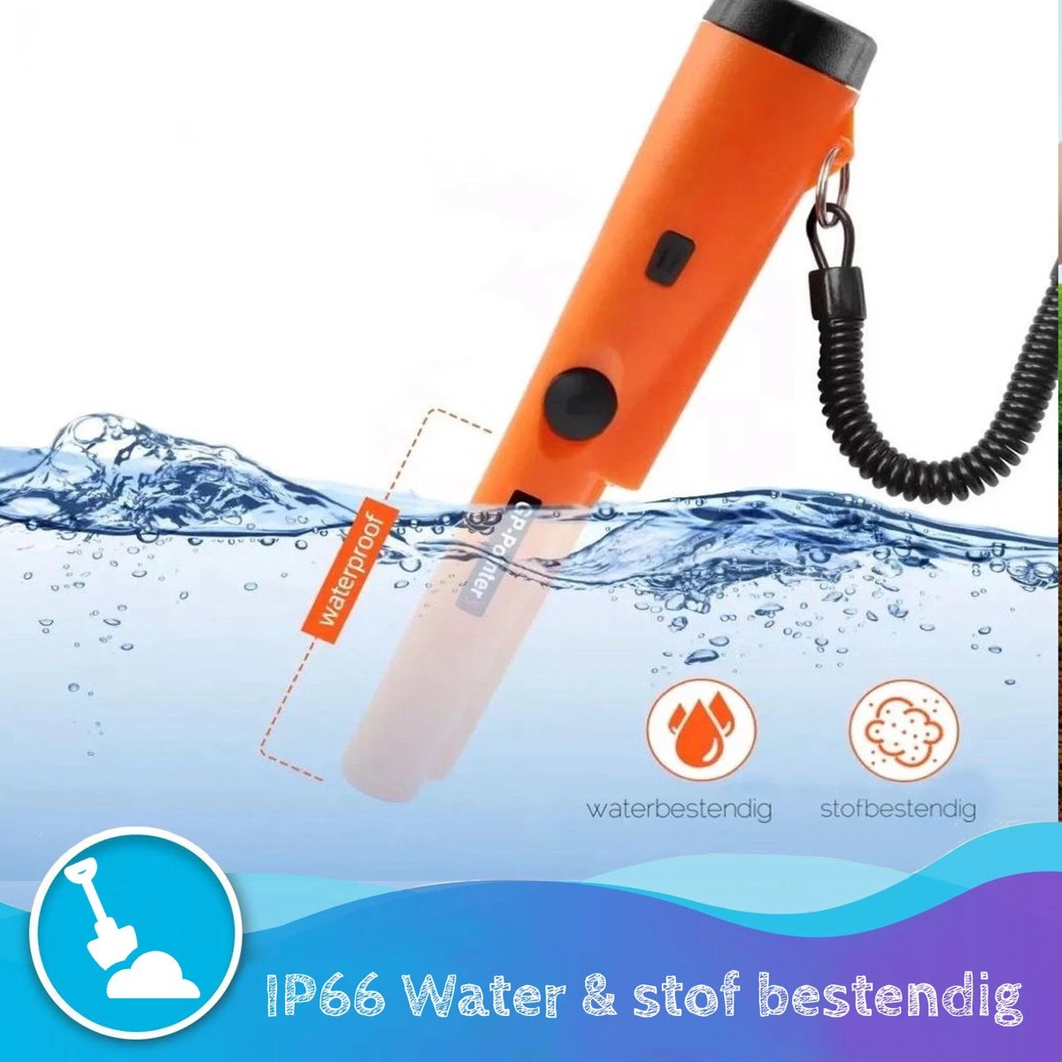 Summer Spark Pinpointer - Metaal Detector Professioneel - Oranje - Metaaldetector Voor Volwassenen / Kinderen 5 Summer Spark Pinpointer - Metaal Detector Professioneel - Oranje - Metaaldetector Voor Volwassenen / Kinderen - Afbeelding 3