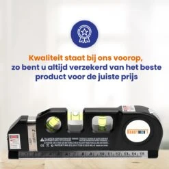 Handymen Kruislijnlaser - Lijnlaser Waterpas - Laserwaterpas Met Afstandsmeter - Rolmaat 2,5m - Alles In Één -Makita Winkel 1200x1200 1425