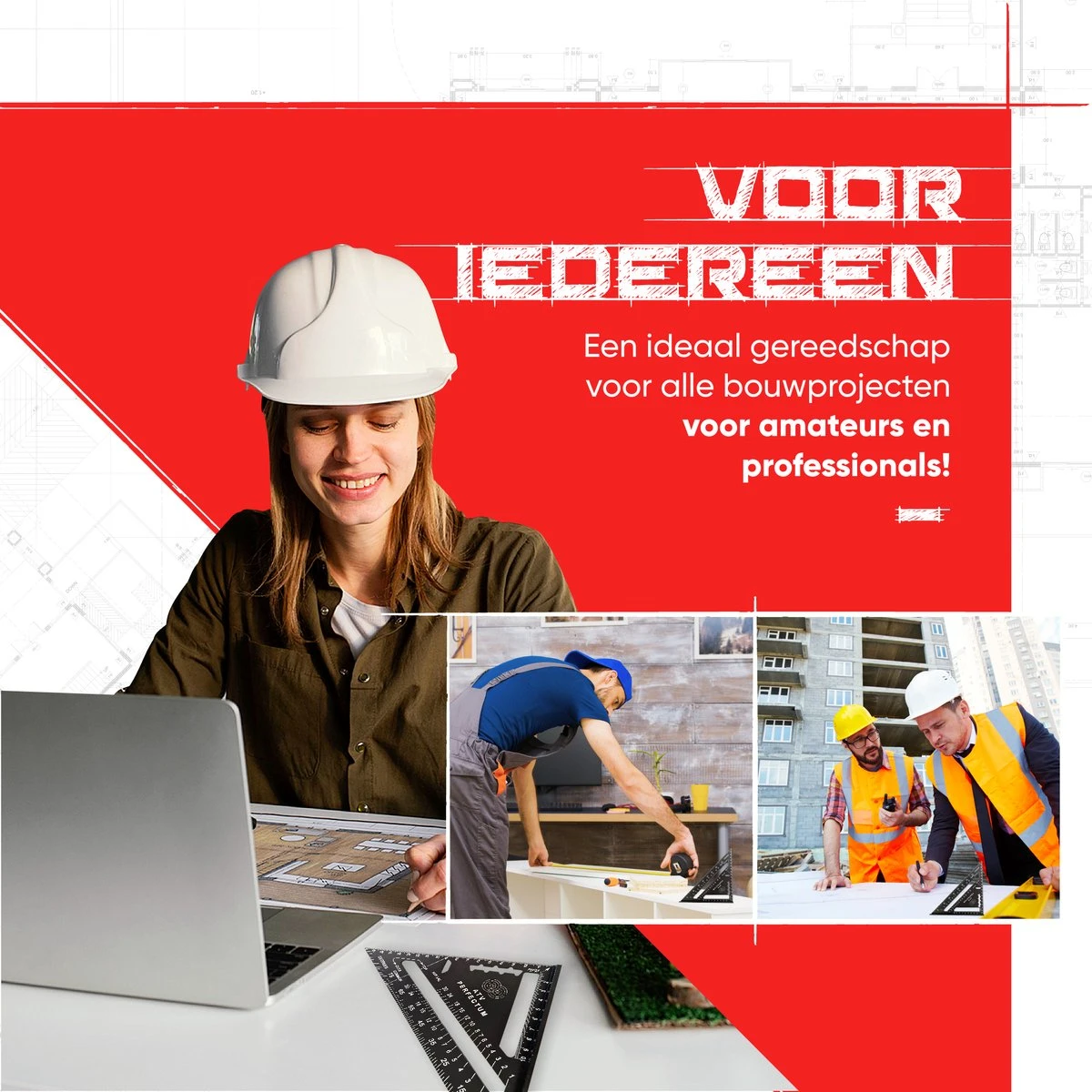 ATV PERFECTUM Winkelhaak – Metrisch - Aluminium - Hoekmeter – Speed Square -Blokhaak – Zwaaihaak 10 ATV PERFECTUM Winkelhaak – Metrisch - Aluminium - Hoekmeter – Speed Square -Blokhaak – Zwaaihaak - Afbeelding 8