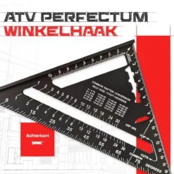 ATV PERFECTUM Winkelhaak – Metrisch - Aluminium - Hoekmeter – Speed Square -Blokhaak – Zwaaihaak 25 ATV PERFECTUM Winkelhaak – Metrisch - Aluminium - Hoekmeter – Speed Square -Blokhaak – Zwaaihaak -Makita Winkel 1200x1200 1449