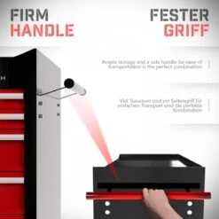 Timbertech - Afsluitbare Werkplaatswagen Op Wielen Met Parkeerrem - Exclusief Gereedschappen - 7 Laden Met Inleg - Gereedschapswagen - Montagewagen - Trolley Voor Diverse Gereedschappen - Staal - Rood/Zwart 30 Timbertech - Afsluitbare Werkplaatswagen Op Wielen Met Parkeerrem - Exclusief Gereedschappen - 7 Laden Met Inleg - Gereedschapswagen - Montagewagen - Trolley Voor Diverse Gereedschappen - Staal - Rood/Zwart -Makita Winkel 1200x1200 1483