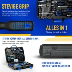 Lumora - 179 Delige Gereedschapsset - Reparatie - Gereedschapskoffer - Gereedschapskist - Schroevendraaierset - Rolmaat - Tang - Waterpas - Hamer - Sleutelset - Cadeau Voor Mannen - Housewarming Cadeau - Pasen -Makita Winkel 1200x1200 1493