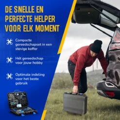 Lumora - 179 Delige Gereedschapsset - Reparatie - Gereedschapskoffer - Gereedschapskist - Schroevendraaierset - Rolmaat - Tang - Waterpas - Hamer - Sleutelset - Cadeau Voor Mannen - Housewarming Cadeau - Pasen -Makita Winkel 1200x1200 1496