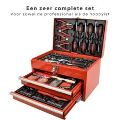 Cheqo® XXL 155-Delige Gereedschapbox - Gereedschapset In Koffer - Gevuld - Tangen - Schroevendraaiers - Gereedschapskist Met Laden - 3,6V Staafschroevendraaier - 1/2" & 1/4" Ratel - Bits, Verlengingen & Adapters 13 Cheqo® XXL 155-Delige Gereedschapbox - Gereedschapset In Koffer - Gevuld - Tangen - Schroevendraaiers - Gereedschapskist Met Laden - 3,6V Staafschroevendraaier - 1/2" & 1/4" Ratel - Bits, Verlengingen & Adapters -Makita Winkel 1200x1200 1503