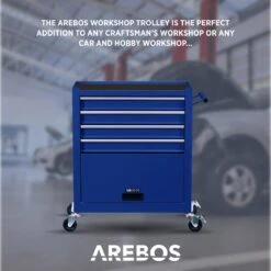 AREBOS Werkplaatswagen Gereedschapswagen Met 4 Laden 1 Kast & Incl Gereedschap -Makita Winkel 1200x1200 1513