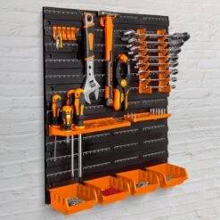 Handy - Wand Gereedschapshouder Voor In Garage Of Schuur - 2 Panelen - Met Toebehoren! - Gereedschapsorganizer - Gereedschapswand - Ophangsysteem - Gereedschapsbord -Makita Winkel 1200x1200 1535