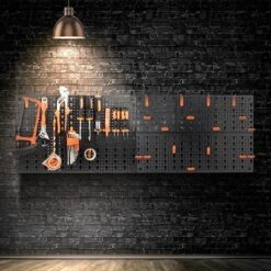 ALDORR Opbergwand 2x Met Gereedschaphouder Voor Garage -Makita Winkel 1200x1200 1554