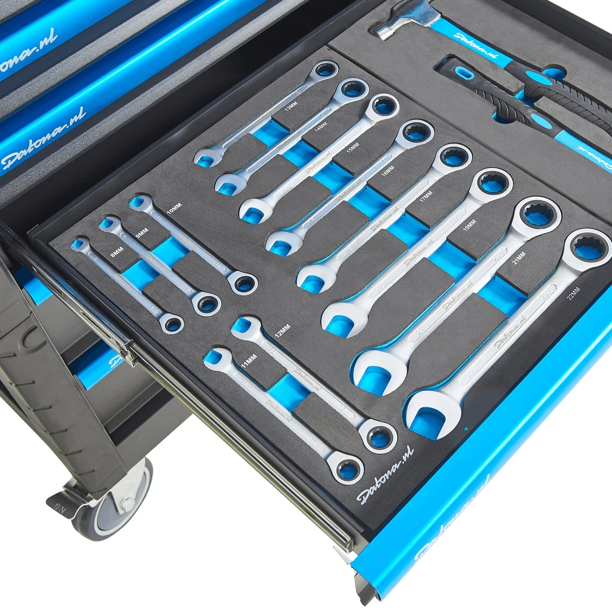 Datona® Gevulde Gereedschapswagen Ultimate Plus 8 Lades 5 Lades Gevuld - Zwart 7 Datona® Gevulde Gereedschapswagen Ultimate Plus 8 Lades 5 Lades Gevuld - Zwart - Afbeelding 5