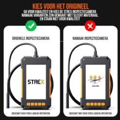 Strex Inspectiecamera Met Scherm 10M - 1080P HD - 4.3 Inch LCD Scherm - IP67 Waterdicht - LED Verlichting - Endoscoop - Inspectie Camera -Makita Winkel 1200x1200 1636
