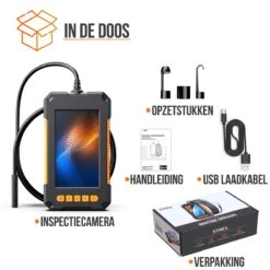 Strex Inspectiecamera Met Scherm 10M - 1080P HD - 4.3 Inch LCD Scherm - IP67 Waterdicht - LED Verlichting - Endoscoop - Inspectie Camera -Makita Winkel 1200x1200 1640