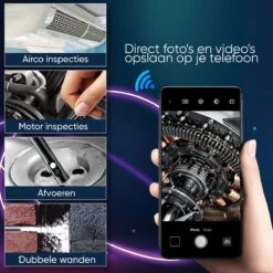 Webvision Inspectiecamera Dubbele Lens 5M – Endoscoop – Inspectie Camera – Endoscoop Camera – Voor Android/IOS - IP68 Waterdicht - 1080P HD 12 Webvision Inspectiecamera Dubbele Lens 5M – Endoscoop – Inspectie Camera – Endoscoop Camera – Voor Android/IOS - IP68 Waterdicht - 1080P HD -Makita Winkel 1200x1200 1657