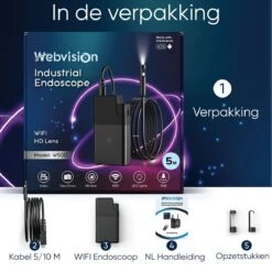Webvision Inspectiecamera Dubbele Lens 5M – Endoscoop – Inspectie Camera – Endoscoop Camera – Voor Android/IOS - IP68 Waterdicht - 1080P HD 13 Webvision Inspectiecamera Dubbele Lens 5M – Endoscoop – Inspectie Camera – Endoscoop Camera – Voor Android/IOS - IP68 Waterdicht - 1080P HD -Makita Winkel 1200x1200 1658