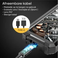 Endoscoop Camera Dual Lens Inspectiecamera 5M – Full HD – 5.0” Scherm – Met Opbergtas - IP68 Waterdicht – Incl. Micro SD Kaart 32GB -Makita Winkel 1200x1200 1685
