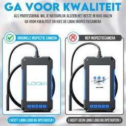 Looki Endoscoop Met Scherm 5M + GRATIS 32GB SD-kaart - Inspectie Camera – 1080P LED Verlichting – 4.3 Inch Scherm – 8 Mm Dik - IP67 Waterdicht -Makita Winkel 1200x1200 1695