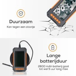 Relave Inspectiecamera Met Scherm 5M - Endoscoop - 1080P HD - 4.3 Inch LCD Scherm - IP67 Waterdicht - LED Verlichting - Inspectie Camera 19 Relave Inspectiecamera Met Scherm 5M - Endoscoop - 1080P HD - 4.3 Inch LCD Scherm - IP67 Waterdicht - LED Verlichting - Inspectie Camera -Makita Winkel 1200x1200 1717