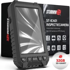 STURMM® ST-IC401 - Industriële Endoscoop Met Dubbele Camera - Professionele Inspectiecamera - 5.0 INCH Display - Inclusief Gratis 32GB Micro SD - 10 Meter Kabel