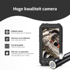 STURMM® ST-IC401 - Industriële Endoscoop Met Dubbele Camera - Professionele Inspectiecamera - 5.0 INCH Display - Inclusief Gratis 32GB Micro SD - 10 Meter Kabel -Makita Winkel 1200x1200 1721