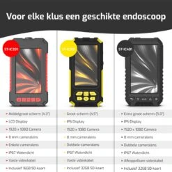 STURMM® ST-IC401 - Industriële Endoscoop Met Dubbele Camera - Professionele Inspectiecamera - 5.0 INCH Display - Inclusief Gratis 32GB Micro SD - 10 Meter Kabel -Makita Winkel 1200x1200 1726