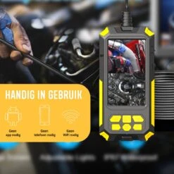 Endoscoop Camera Dual Lens Inspectiecamera 5M - 4.5” Scherm – Endoscoop Inspectie Camera - Full HD – Luxe Opbergtas - IP68 Waterdicht – Incl. Micro SD Kaart 32GB -Makita Winkel 1200x1200 1730