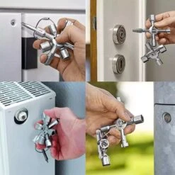 Multifunctionele Tool - Ronde - Driehoek - Vierkant Sleutel – Hand Gereedschap – Inwendig - Dubbelbaard - Halvemaan - Kruiskop - Schakelkast Sleutel - Universeel -Makita Winkel 1200x1200 1741