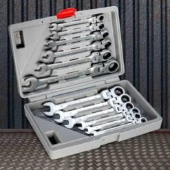 Professionele Flexibele Ringsleutelset - Steek En Ringsleutel Ring Steeksleutels Ringsteeksleutelset - Steeksleutelset - Ratel Moersleutel Ratelsleutel Ratelsleutelset Ratelset - Ringratelsleutel Set Van 12 Stuks - 6/7/8/9/10/11/12/13/14/15/17/19 MM -Makita Winkel 1200x1200 1783