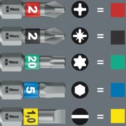 Wera 5057460001 52-delige Kraftform Kompakt 100 Accessoireset In Etui -Makita Winkel 1200x1200 182