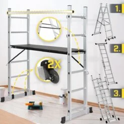 Jago - Steiger - Multifuncitionele Ladder - Ladderrek - Werkblad - Werkplatform - 4 In 1 20 Jago - Steiger - Multifuncitionele Ladder - Ladderrek - Werkblad - Werkplatform - 4 In 1 -Makita Winkel 1200x1200 1828