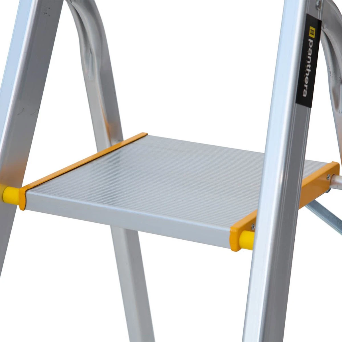 Panthera Huishoudtrap - Keukentrap 3 Treden - Aluminium - Max Werkhoogte: 2.56 Meter - Voor Particulier En Professioneel Gebruik 10 Panthera Huishoudtrap - Keukentrap 3 Treden - Aluminium - Max Werkhoogte: 2.56 Meter - Voor Particulier En Professioneel Gebruik - Afbeelding 8