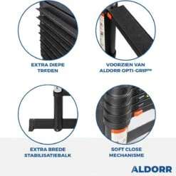 ALDORR Professional - Telescoopladder 5,20 Meter - Met Optigrip™ En Extra Diepe Treden 13 ALDORR Professional - Telescoopladder 5,20 Meter - Met Optigrip™ En Extra Diepe Treden -Makita Winkel 1200x1200 1885