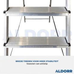 ALDORR Home - Huishoudtrap 8 Treden - Huishoudladder Inklapbaar - Keukentrap Opvouwbaar -Makita Winkel 1200x1200 1905