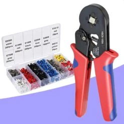 Dayshake Adereindhulstang - Inclusief 1250 Adereindhulzen - 0.25mm² - 10mm² - Vierkante Persing - Krimptang - Kabelschoentang