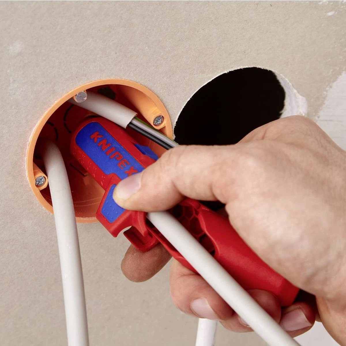 Knipex 169501sb Ontmantelingsgereedschap Ergostrip 4 Knipex 169501sb Ontmantelingsgereedschap Ergostrip - Afbeelding 2