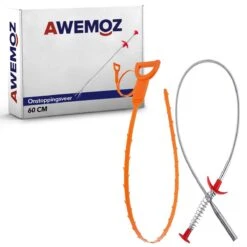 AWEMOZ Ontstoppingsveer RVS 60 Cm + Rager - Gootsteenontstopper Set - WC Ontstopper - Afvoer Verstopt - Rioolveer -Makita Winkel 1200x1200 1997