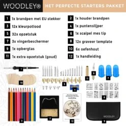 Houtbrander Set - 71 Delig - Soldeerbout - Pyrografie - Houtbrander Voor Hobby - Soldeerset -Makita Winkel 1200x1200 20