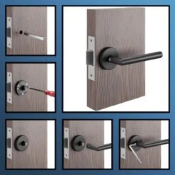 Deurklink - Deurbeslag - Deurkruk - Voor Binnen En Buiten - Zwart - RVS -Makita Winkel 1200x1200 2138