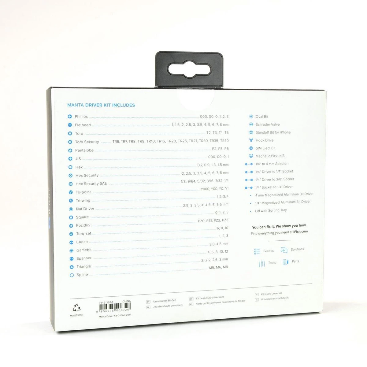 IFixit Manta - 112 Bit Driver Kit Bitset 8 IFixit Manta - 112 Bit Driver Kit Bitset - Afbeelding 6