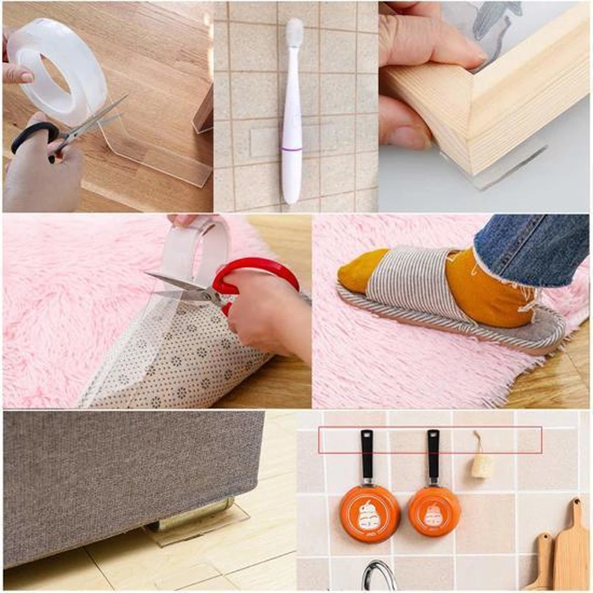 VOORDEELVERPAKKING ( 2 STUKS ) - Nano Tape - Dubbelzijdige Tape - Magic Tape - Gekko Tape - Afwasbare Tape - Ultra Sterke Tape - Transparante Tape - Gekko Grip - Multifunctionele Tape - Doe Het Zelf Tape - 3M X 30 MM X 2 MM - 3 M X 30 MM X 1MM 8 VOORDEELVERPAKKING ( 2 STUKS ) - Nano Tape - Dubbelzijdige Tape - Magic Tape - Gekko Tape - Afwasbare Tape - Ultra Sterke Tape - Transparante Tape - Gekko Grip - Multifunctionele Tape - Doe Het Zelf Tape - 3M X 30 MM X 2 MM - 3 M X 30 MM X 1MM - Afbeelding 7