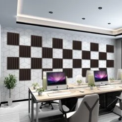 Zelfklevende Geluidsisolatie Wedge | Akoestische Panelen | Isolatieplaten | Zelfklevende Wandpanelen | Studioschuim | | Geluidsdemper | 30 X 30 X 5 Cm | 0,53m2 | 6 Stuks - Zwart 16 Zelfklevende Geluidsisolatie Wedge | Akoestische Panelen | Isolatieplaten | Zelfklevende Wandpanelen | Studioschuim | | Geluidsdemper | 30 X 30 X 5 Cm | 0,53m2 | 6 Stuks - Zwart -Makita Winkel 1200x1200 2189